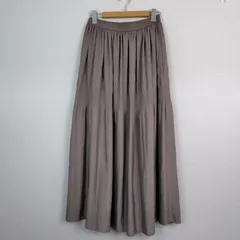 Spick & Span スピックアンドスパン スカート 無地 グレージュ レディース 古着 シンプル モード