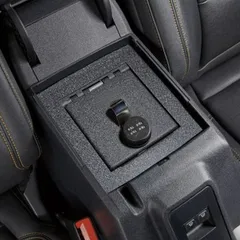 【送料無料】フォード 烈馬 Ford Bronco 2021+ 専用 センターコンソールセキュリティボックス 盗難防止 暗証番号ロック 4桁ダイヤル式 スチール製 頑丈 耐久性 車内貴重品保護 収納ボックス ドレスアップ カスタムパーツ おしゃれ スタイリッシ