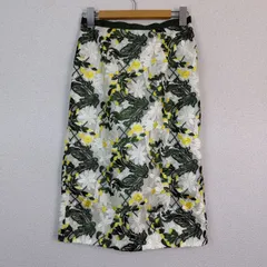 JUSGLITTY ジャスグリッティー スカート 総柄 ホワイト 1サイズ レディース 古着 レトロ アメカジ ストリート