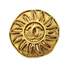 シャネル(Chanel) シャネル ブローチ  ココマーク シャネル  サークル GPメッキ ゴールドレディース