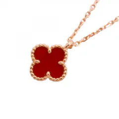 ヴァン・クリーフ＆アーペル(Van Cleef & Arpels) ヴァンクリーフ＆アーペル ネックレス スウィート アルハンブラ 18KPG ピンクゴールド カーネリアン レッドレディースのサムネイル