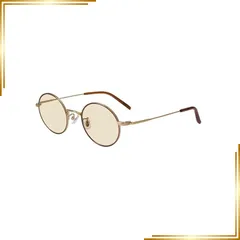 【新品】 [ゾフ] WEB限定 STUDIO SEVEN｜ラウンド型 丸型 サングラス （ブラウン） メタルフレーム UVカット 紫外線対策 メンズ レディース おしゃれ ドライブ 釣り アウトドア スポーツ ZF232G09_43E1 0