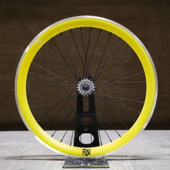 ジャンク品】SPIN 三本スポークホイール ブラック 前輪＆後輪 セット