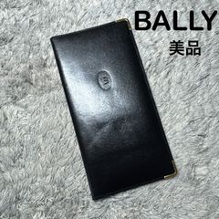 訳あり美品】BALLY バリー 本革長財布 札入れ シボ革 イタリア製