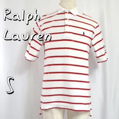 Ralph Laurenラルフローレン 90s 紺タグ 香港製 「Cabo del Sol」ゴルフ クラシックフィット ボーダーポロシャツ S(JPN M) 白ホワイト 【古着】【中古】【送料無料】