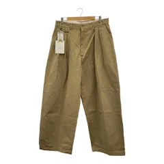 BEAMS PLUS STUDIO NICHOLSON ビームスプラス スタジオニコルソン L 別注 ALVY DOUBLE PLEAT PANT TAN タグ付き 美品のサムネイル