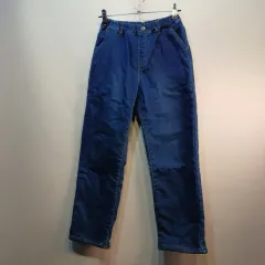 キッズ 140サイズ 起毛 デニムパンツ ウエストゴム ブルー ジーン 512169