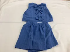 【120㎝】上下setバックリボン付セットアップパンツ