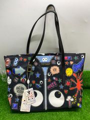 美品 アイテーマ EYE THEME ラインストーン ショルダーバッグ デニム