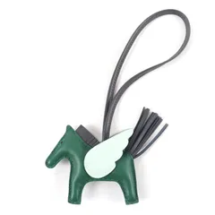 未使用品☆HERMES エルメス ロデオチャーム ペガサスPM ヴォースイフト ヴェールモワイヤン/アルドワーズ/ヴェールペパーミント バッグチャーム W刻印 箱付き フランス製 レディース