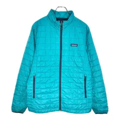 patagonia パタゴニア ナノパフジャケット アウトドア ターコイズブルー(レディース XL)中古 古着 V6223