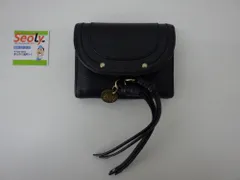 SeeBy Chloe シーバイクロエ 折り畳み 3つ折り 財布 黒 コンパクトウォレット 中古品のサムネイル