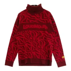 サイズ：L LOUD MOUTH ラウドマウス TA771750 タートルネック ニットセーター アフリカ レッド系 [240101660452] ゴルフウェア レディース ストスト