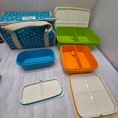 4 S03320 THERMOS サーモス お弁当箱 ランチ セット  ファミリーフレッシュ ランチボックス  JDF-4001