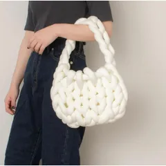 マンドゥバッグ トートバッグ レディース 軽い 小さめ 肩掛け 軽量 通勤 白