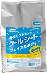 サラヤ クールリフレ 詰替用（70枚入） フェイス＆ボディ用【メントール配合クールシート/熱中症予防/猛暑対策/汗や汚れをふき取る】のサムネイル