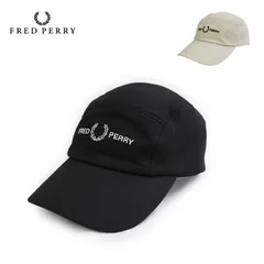 Fred Perry【フレッドペリー】5パネルツイルキャップ 5 PANEL BRANDED TWILL CAP HW9665 5パネルツイルキャップ ECRU 560 BLACK 102  エクリュ メンズ レディース ユニセックス