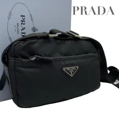 【価格交渉/質問大歓迎♪】【極美品】プラダ　ナイロン　三角ロゴ　ショルダーバッグ　黒　5802-e