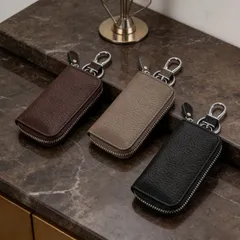 【キーケース】新品 本革 カード入れ 多機能 高品質 レザー 男女兼用