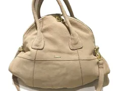 Beaure ビュレ 2WAY レザー バッグ ◆ ベージュ系 トートバッグ ハンドバッグ ソフトレザー ショルダー ▼8C
