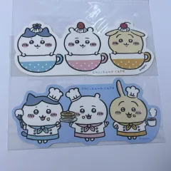 ちいかわ カフェ シェフ BIGステッカー ハチワレ うさぎ ちいかわ BIG ステッカー