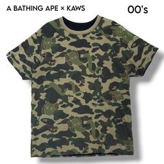 極美品 初期 2006 A BATHING APE × KAWS コラボ T M - メルカリ