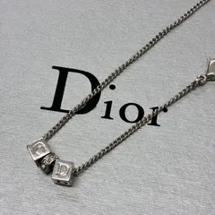 [Y0329]Christian Dior　CDロゴ　キューブ　ブレスレット　アクセサリー　シルバーカラーのサムネイル