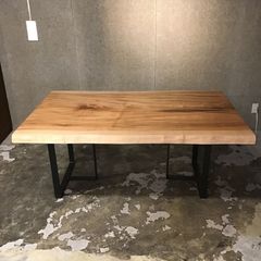大特価 W190サイズ 無垢 一枚板ダイニングテーブル 送料込み - メルカリ