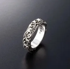 シルバー925 ヴァインバンド エタニティ 指輪 リング  シルバー アクセサリー ユニセックス ゴシック 重厚感 新品 送料無料 即日発送 ボリューム 彫刻 唐草模様 123