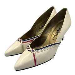 未使用品 YVES SAINT LAURENT イヴサンローラン パンプス レザー ヒール ホワイト サイズ36