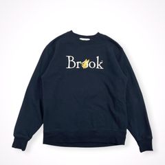 Brook™ ネイビー スウェットシャツ 黄色文字 - メルカリ