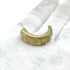 Swarovski　スワロフスキー  ハーフフープ　ピアス　ラインストーン　片方のみ