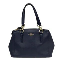 COACH(コーチ) ハンドバッグ ミニ クリスティ キャリーオール F57523 ダークネイビー レザー