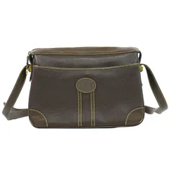 本物 グッチ GUCCI オールドグッチ ショルダーバッグ ポシェット レザー ブラウン バッグ 中古・
