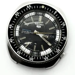 SEIKO セイコー 5スポーツ 5126-6030 ブラック AT メンズ 腕時計 稼働品