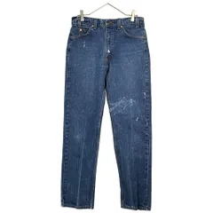 90年代 USA製 Levi's リーバイス 505 デニムパンツ オレンジタブ インディゴブルー(メンズ W33 L32)中古 古着 X7070