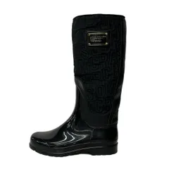 MARC BY MARC JACOBS(マークバイマークジェイコブス) レインブーツ 37 レディース - 黒 キルティング