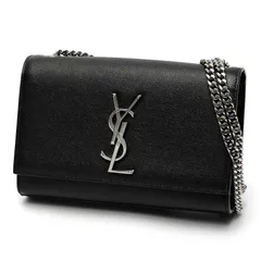 サンローラン / SAINT LAURENT　ケイト スモール / チェーン ショルダーバッグ　469390　カーフ レザー　ブラック/シルバー金具 【中古】