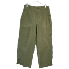 60年代 米軍実物 U.S.ARMY ベイカーパンツ ヴィンテージ ミリタリー オリーブ(メンズ W31 L25相当)中古 古着 X7077