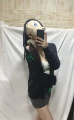 ホリスター フードジップアップ ネイビー M