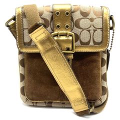 COACH】コーチ ショルダーバッグ サコッシュ レザー ソーホー ゴールド 