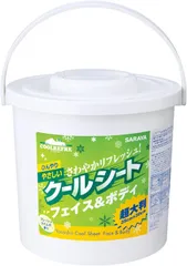 サラヤ クールリフレ やさしいクールシート 本体(70枚入り) フェイス＆ボディ用【クールシート/熱中症予防/猛暑対策/汗や汚れをふき取る】のサムネイル
