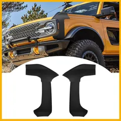 【送料無料】フォード 烈馬 / Ford Bronco 2021-2024年 専用 フロントバンパーコーナープロテクター ガード キズ防止 ガーニッシュ ドレスアップ カスタム アウトドア オフロード 頑丈 耐久性 耐衝撃 ABS製 ブラック マット