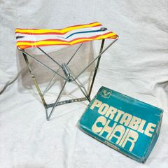レトロ 折りたたみ椅子 三菱銀行 puppy chair 3点セット - メルカリ