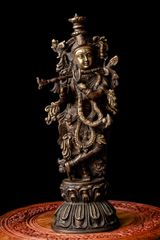 如来の化身 五大明王降三世明王像。オブジェ和インテリア木彫刻彩色お守り御守り仏像 如来の化身 五大明王降三世明王像。オブジェ和インテリア木彫刻彩色
