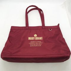 ✿ MARY QUANT ゴールドロゴプリント舟型トート《 アイボリー 