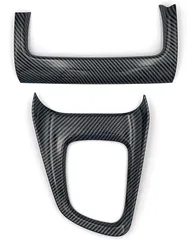 Flatland ヤリスクロス 10系 専用 アクセサリー 内装 カスタム パーツ コンソールパネル センターガーニッシュ インテリアパネル セット (カーボン柄)