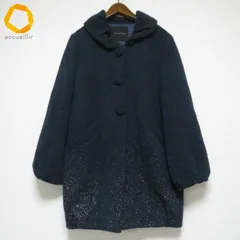 wnc ダナパリ DANAPARIS コート 42 紺 ラメ 日本製 レディース [892409 