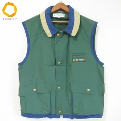 #anc ジバンシィ GIVENCHY ベスト ジレ 50 緑 青 ジップアップ 刺繍 ロゴ イタリア製 メンズ [998407]のサムネイル