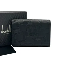 未使用品 dunhill ダンヒル カードケース ブラック レザー 箱付き